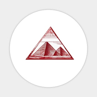 Pyramid Ruby Red Shadow Silhouette Anime Style Collection No. 474 Magnet